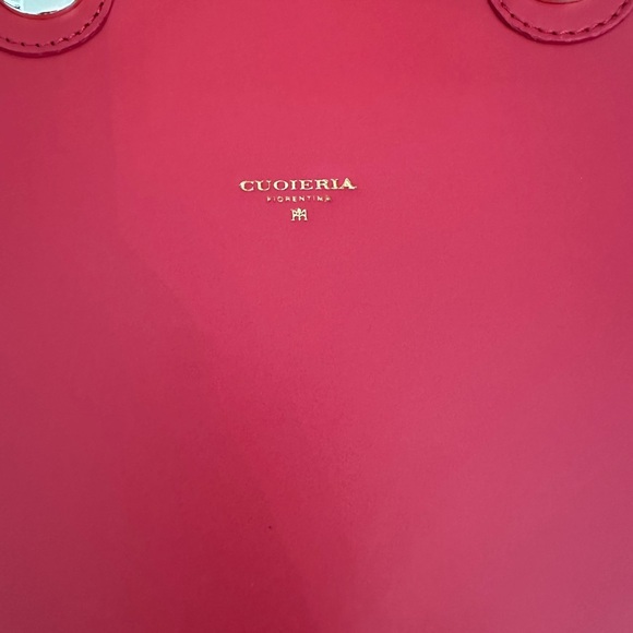 Cuoieria Fiorentina Made In Italy Red Leather Bag - Picture 3 of 12